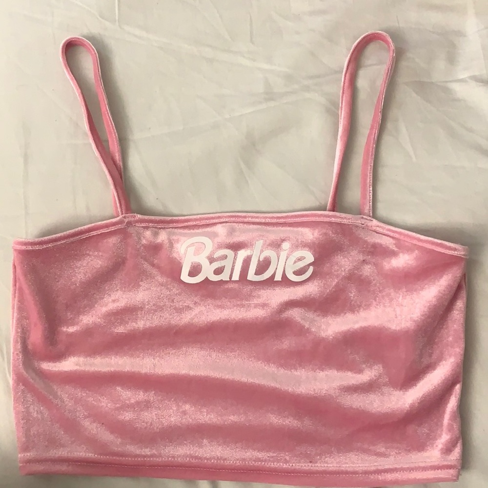 Size S // Barbie Pink Crop Top